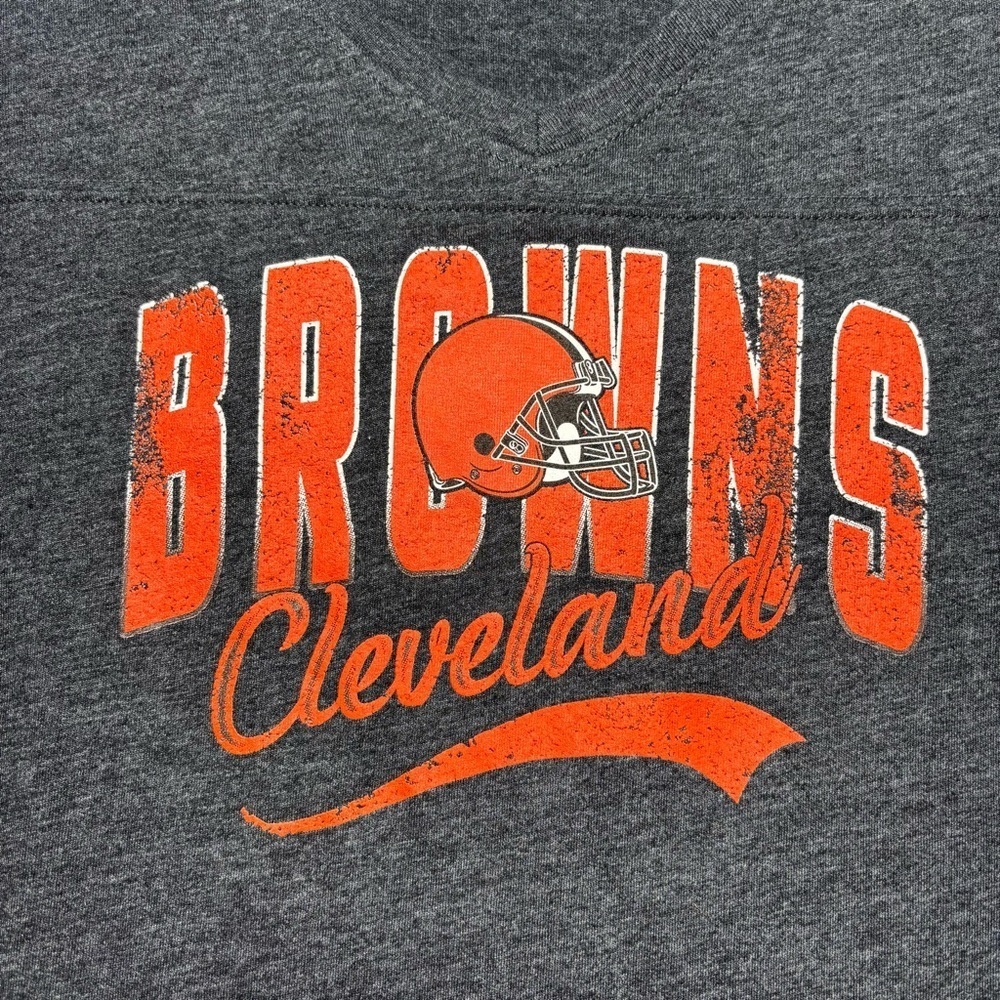 Cleveland Browns Shirt Womens Extra Large Short Sleeve NFL Football Vintage Fan
